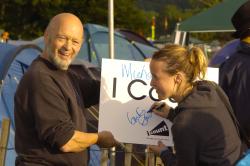 Michael and Emily Eavis signing up for  I Count 
